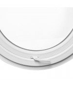 Round Window PIVOT Horizontal White Circular uPVC