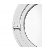 Round Window PIVOT Horizontal White Circular uPVC
