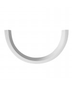  uPVC Angle trim masking profile for round windows