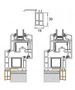 uPVC Windowsill connection profile for round windows
