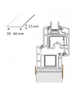 uPVC Flat masking strip for round windows