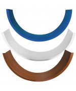 uPVC Windowsill L-shaped masking profile for round windows