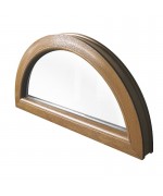 Half Round Window FIXED Coloured uPVC Half-Circle