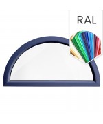 Half Round Window FIXED RAL Coloured uPVC Half-Circle