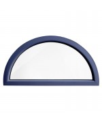 Half Round Window FIXED RAL Coloured uPVC Half-Circle