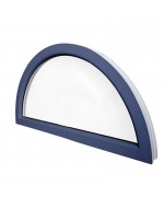 Half Round Window FIXED RAL Coloured uPVC Half-Circle