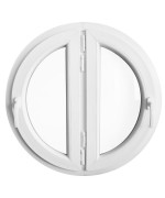 Round Window TWIN Casement White uPVC