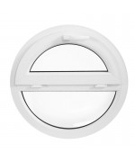 Round Window TILT + FIXED White Circular Hopper PVC