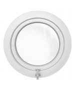 Round Window AWNING White Circular uPVC Porthole