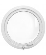 Round Window AWNING White Circular uPVC Porthole