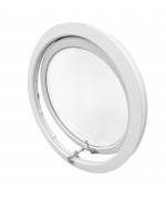 Round Window AWNING White Circular uPVC Porthole