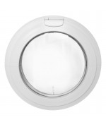 Round Window AWNING White Circular uPVC Porthole