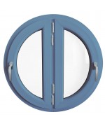 Round Window TWIN Casement RAL Finish uPVC