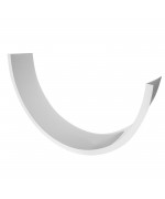 uPVC Windowsill L-shaped masking profile for half round windows