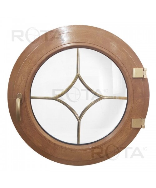 Round Window TURN Coloured uPVC with decorative glazing bars