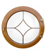 Round Window TURN Coloured uPVC with decorative glazing bars