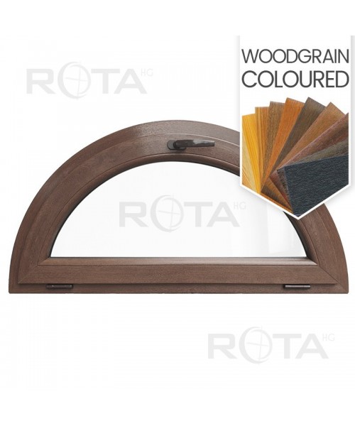 Half Round Window TILT Coloured Half-circle uPVC