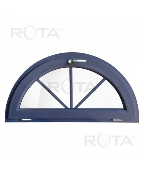 Half Round Window TILT uPVC RAL Coloured with Glazing Bars