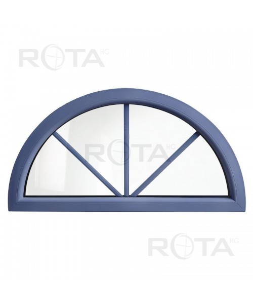 Half Round Window FIXED RAL Coloured uPVC with Glazing Bars Half Round Window FIXED RAL Coloured uPVC with Glazing Bars