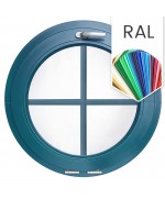 Round Window TILT uPVC Coloured RAL Finish with Glazing Bars