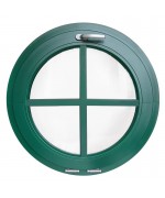 Round Window TILT uPVC Coloured RAL Finish with Glued-on Muntins Round Window TILT uPVC Coloured RAL Finish with Glued-on Muntins