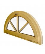 Half Round Window TILT uPVC RAL Coloured with Glued-on Muntin Bars Half Round Window TILT uPVC RAL Coloured with Glued-on Muntin Bars